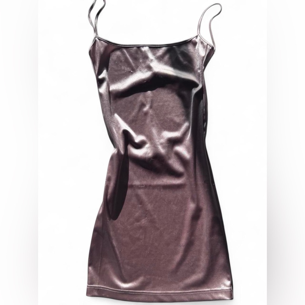 SER.O.YA Shiny Pink Mini Dress with Backless Detail XS NWT
